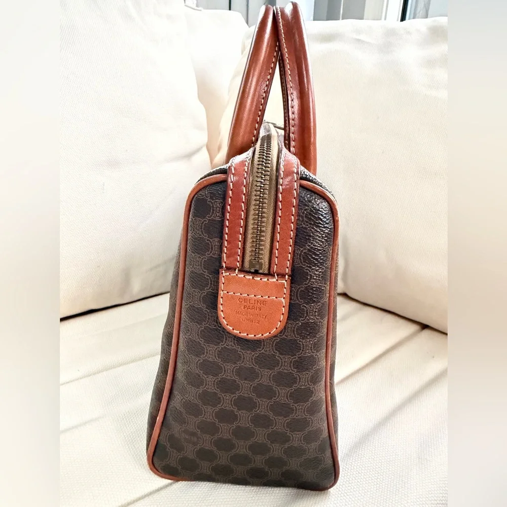 Vintage Celine Brown Macadam Boston - Picture 4 of 14